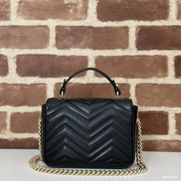 Hyper Peter handle Marmont mini GG GUCCI top bag-17*13*6CM 0730